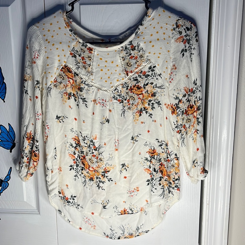 Jolt women’s flower print blouse size S